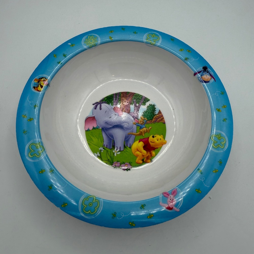 Disney Winnie the Pooh Eeyore Piglet Tigger Elephant‎ Baby Toddler Bowl